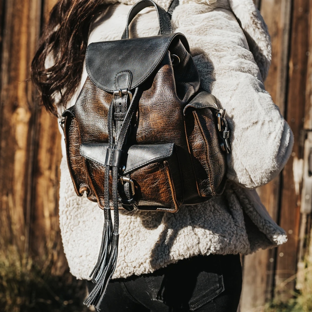 FreeBird by Steven BRETT Brown Distressed Backpack
